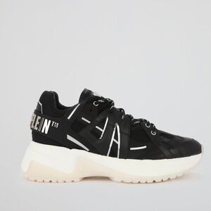 Philip Plein RUNNER STATEMENT BLACK MESH PANEL SNEAKERS